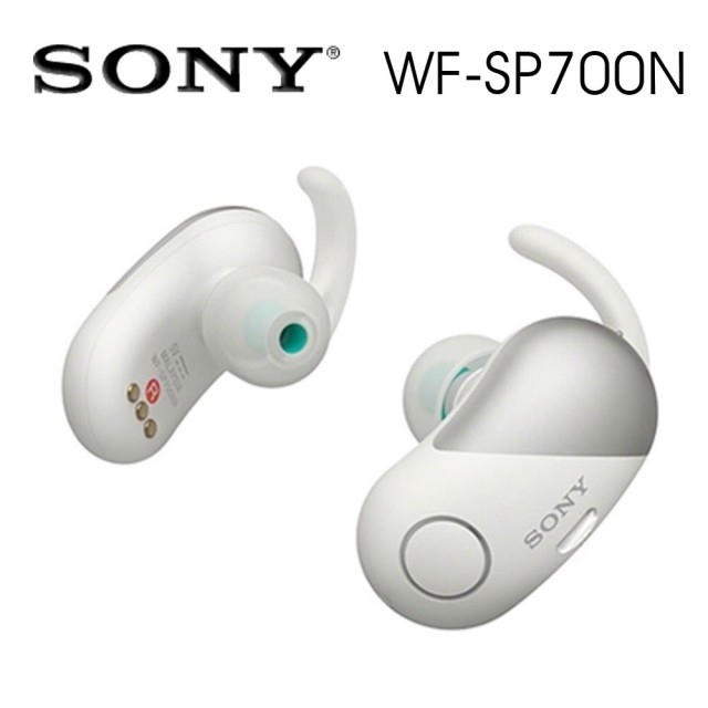 SONY索尼  真無線藍牙降噪運動防水耳機 續航力9HR(WF-SP700N) 白色