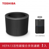 日本東芝TOSHIBA HEPA13活性碳多效複合濾網-適用CAF-A400TW(H)