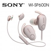 SONY索尼  無線藍牙降噪運動防水繞頸式耳機 續航力6HR(WI-SP600N)粉色