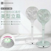 【NICONICO】360度球形DC遙控美型立扇/電風扇(NI-S2011) 白